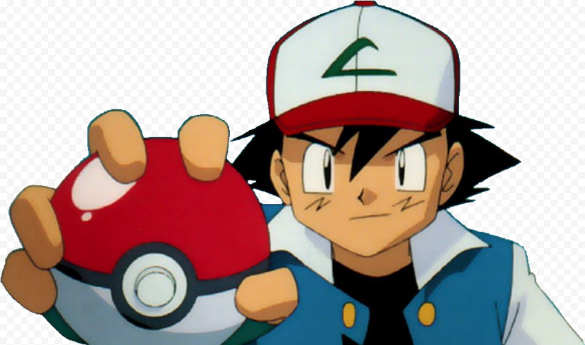 character Pokemon Ash Ketchum PNG HD