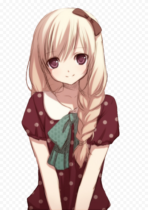 character Anime Girl PNG Transparent Image