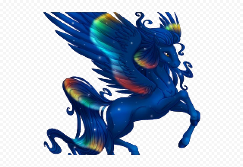character Winged Unicorn PNG Image