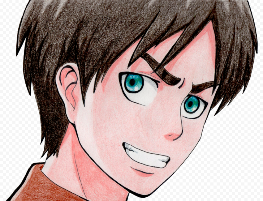 character Eren Yeager PNG Transparent