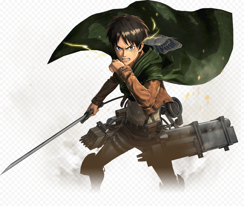 character Eren Yeager Render PNG File