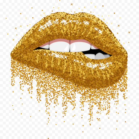 Lip gloss Glitter Gold, Gold Lips, gold lips illustration, text, gold Coin, people