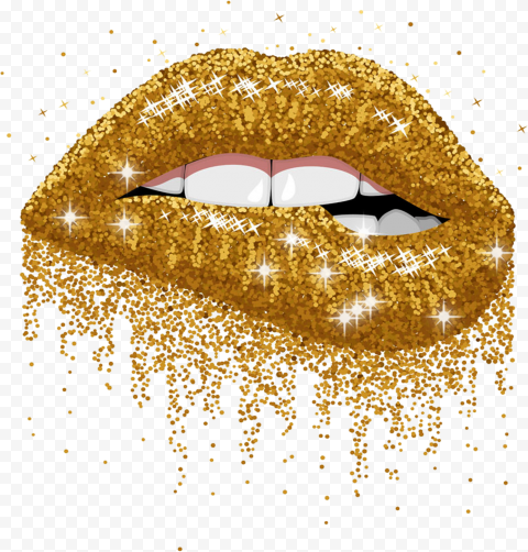 Glitter Gold, Lip, Cosmetics, Glitter, Metallic Color, Lip, Cosmetics, Glitter 