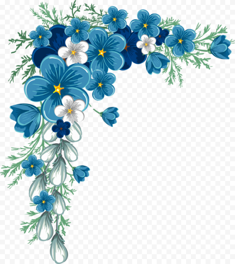 Blue and white flowers, Flower Floral design, flower, blue, flower Arranging, decoupage