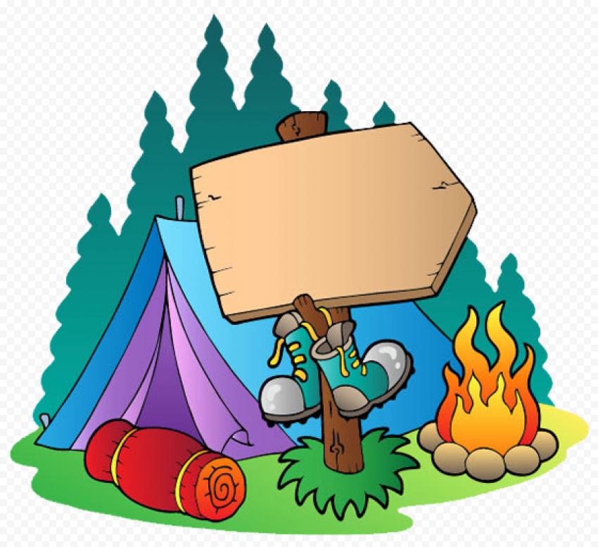 Summer Holiday, Summer Camp, Camping, Campsite, Child, Scouting, Tent, Cartoon, Summer Camp, Summer Holiday, Camping