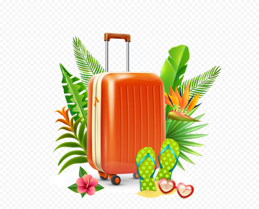 Summer vacation Holiday, Suitcase, natural Foods, beach, food