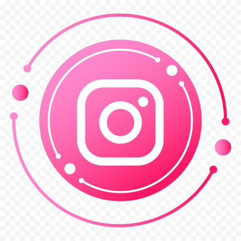 Png image Round Circular Pink Instagram Icon 