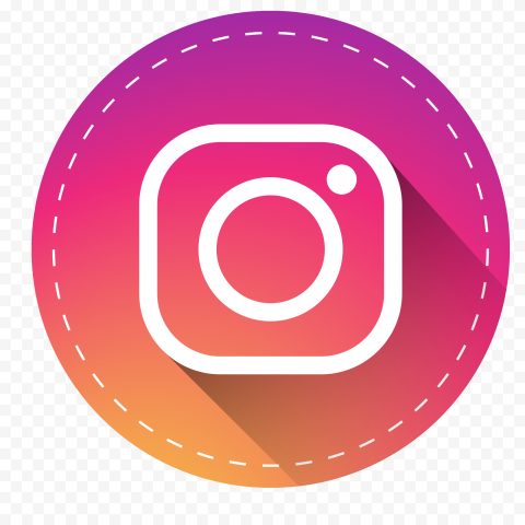 Png image Flat Round Vector Instagram Logo Icon 