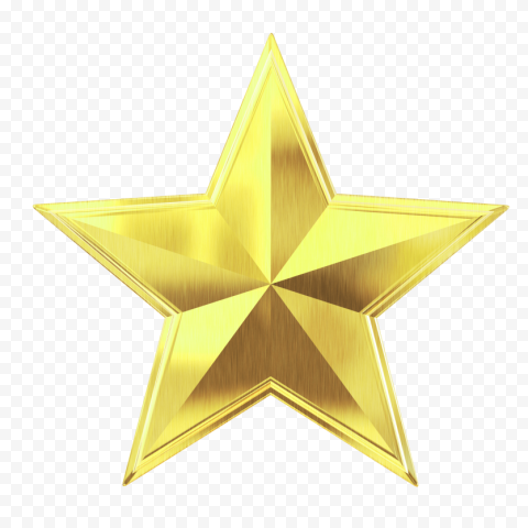 golden star transparent background