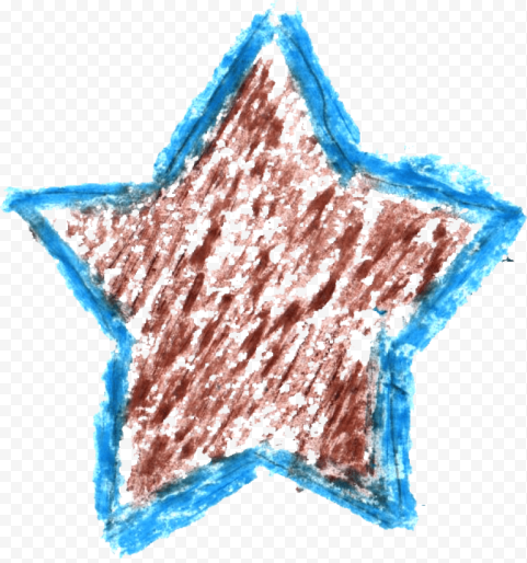 crayon star drawing free png