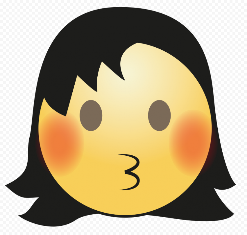 Download Hair Girl Emoji Transparent PNG