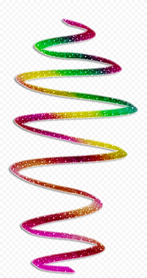 Download png image Spiral Line Colored Glitter Sparkle Shining Stars  