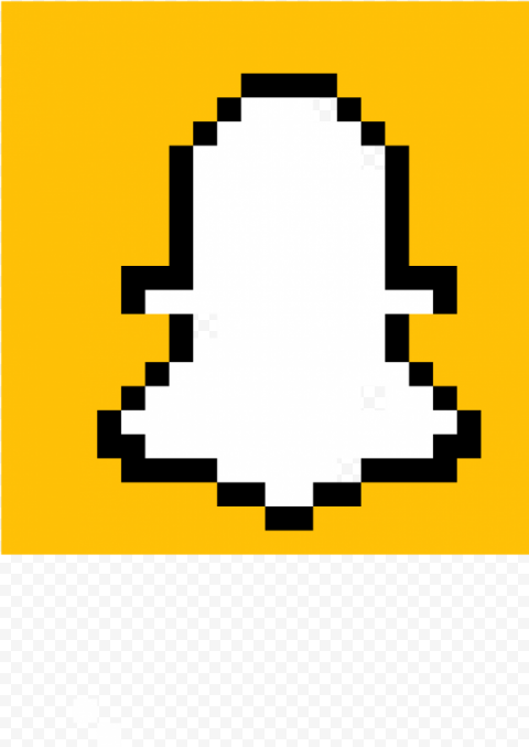 download pixel art logo snapchat