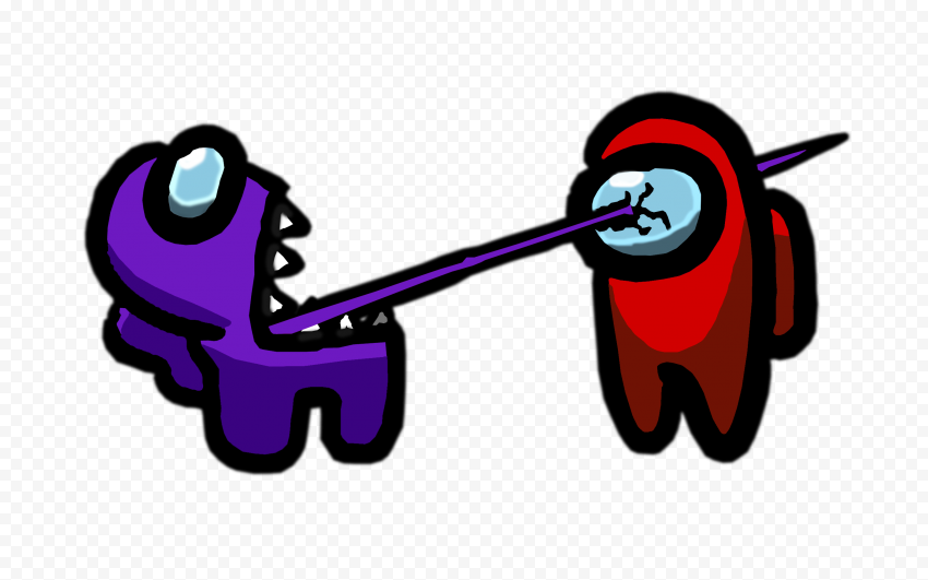 among us purple kill red,