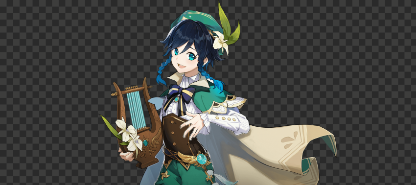 png genshin impact character venti, genshin impact personajes venti image 