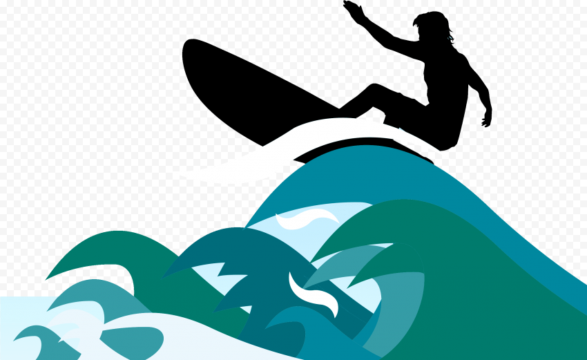surfing surfboard clip art surfing a wave clipart