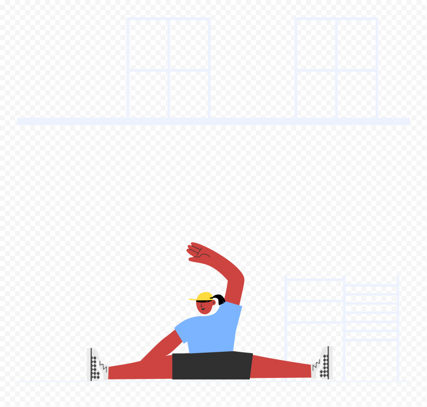 Morning Yoga Yoga Sport, cartoon art museum, free png