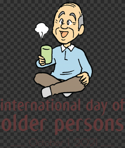 International Day for Older Persons Older Person grandparents, dialogue, png