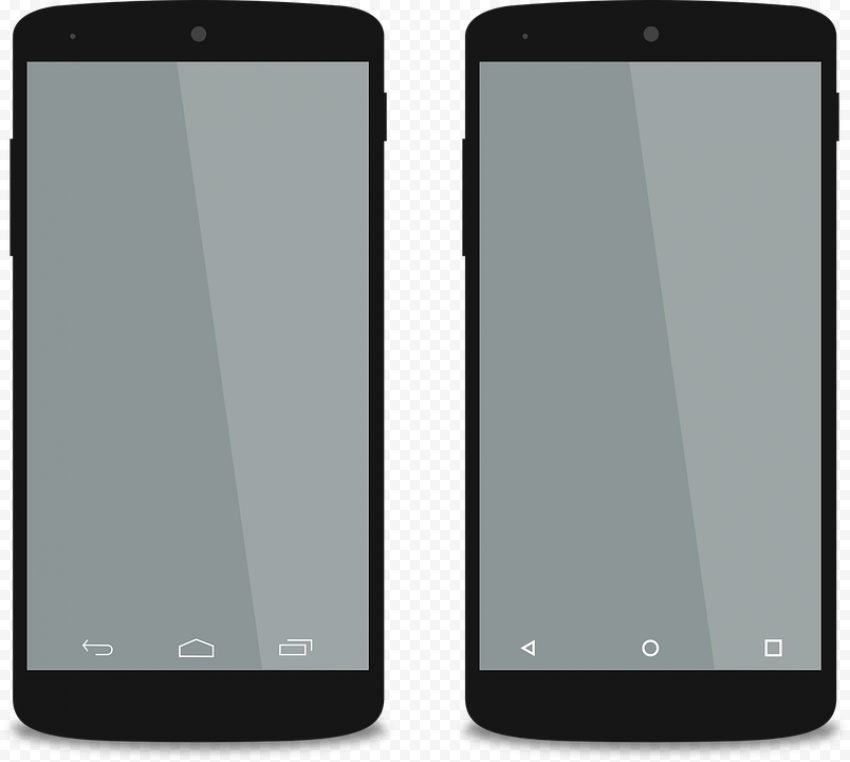 Downloading Android Smartphones Mockups transparent PNG