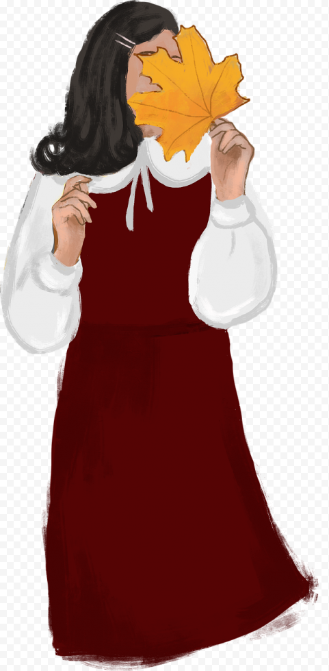Autumn, woman, school girl, png
