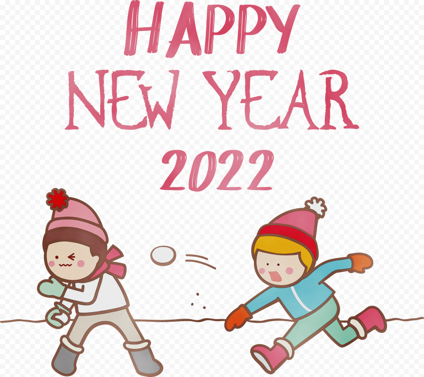 Happy new year Christmas Day, snowball fight, png