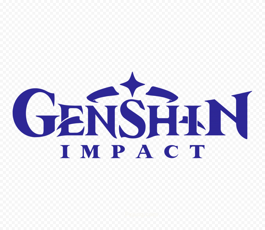 Genshin Impact Game Blue Logo Transparent PNG