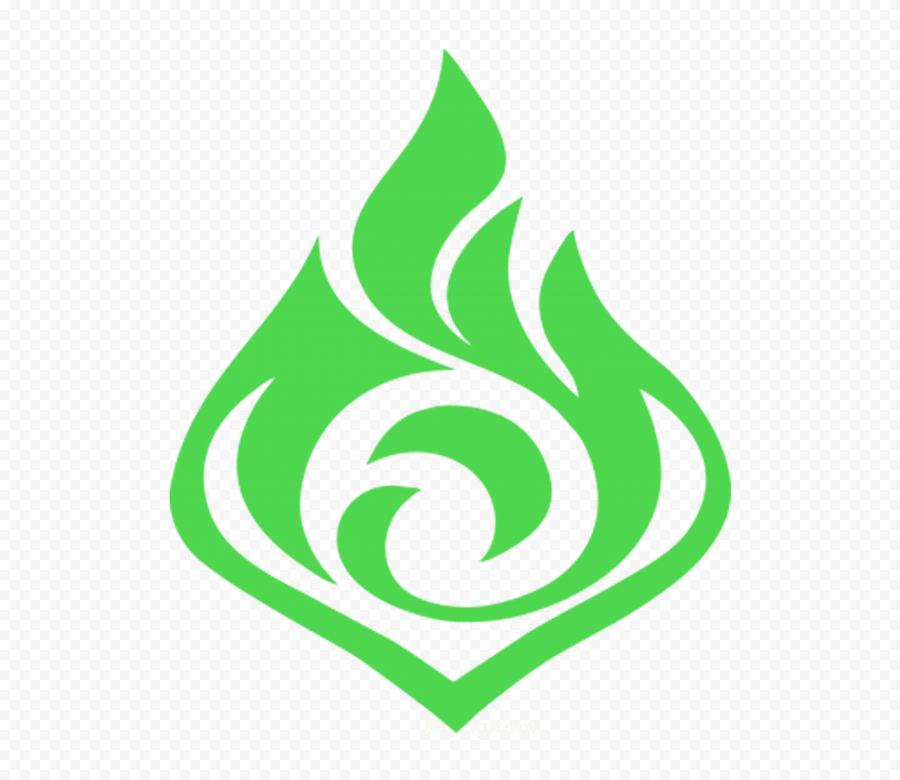 Genshin Impact Game Green Logo PNG IMG