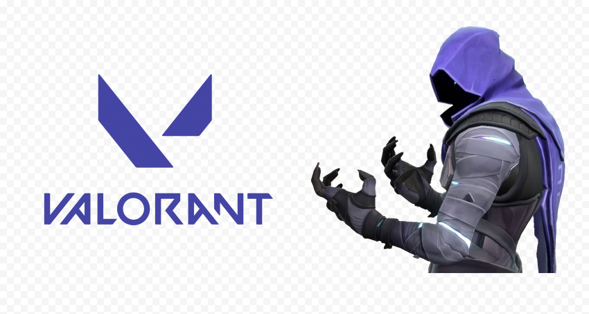 HD Valorant Game Omen Character Player With Logo PNG