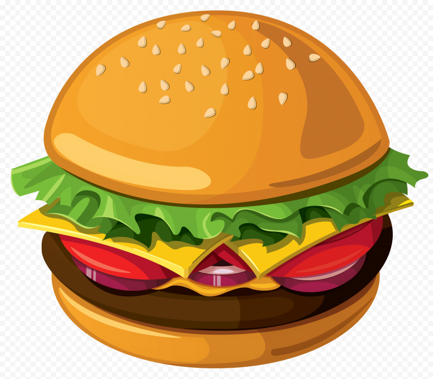 Bacon Cheese Burger PNG Image