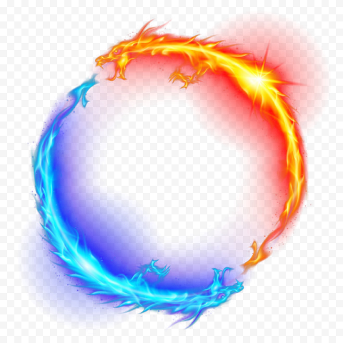 hand painted fire dragon effects deduction, fire dragon effects, blue fire dragon png