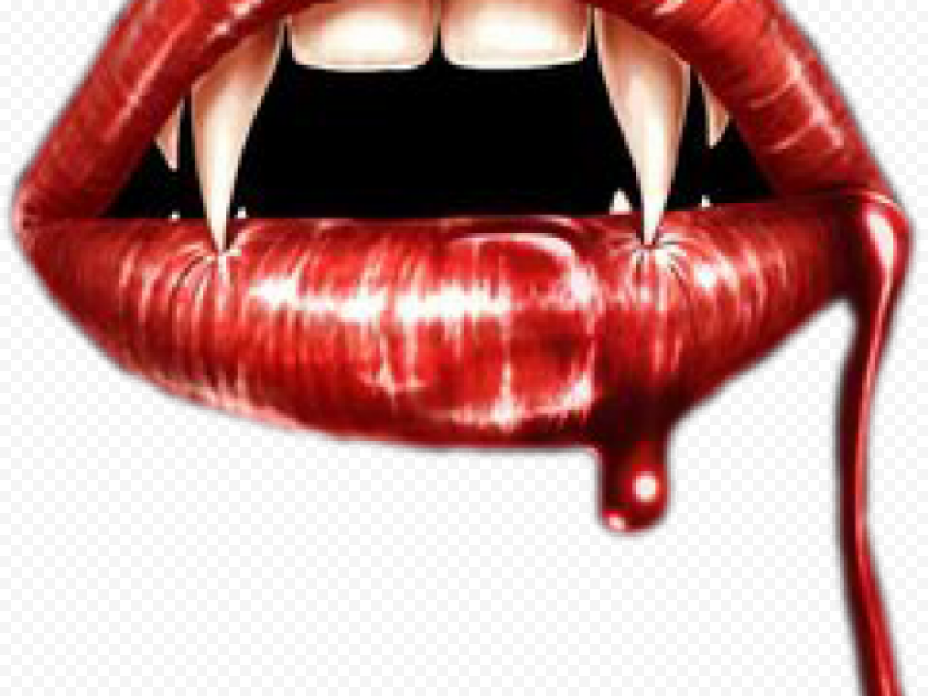 drawn vampire mouth vampire fangs dripping blood hd