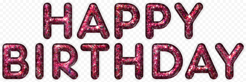 Happy Birthday Purple Letters, HD Png Download