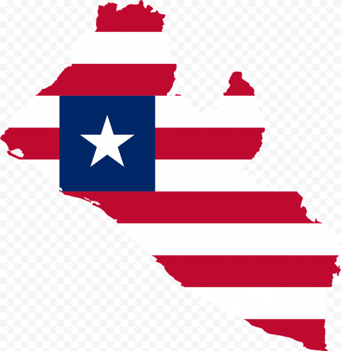 Liberia Flag Map, HD Png Downloads