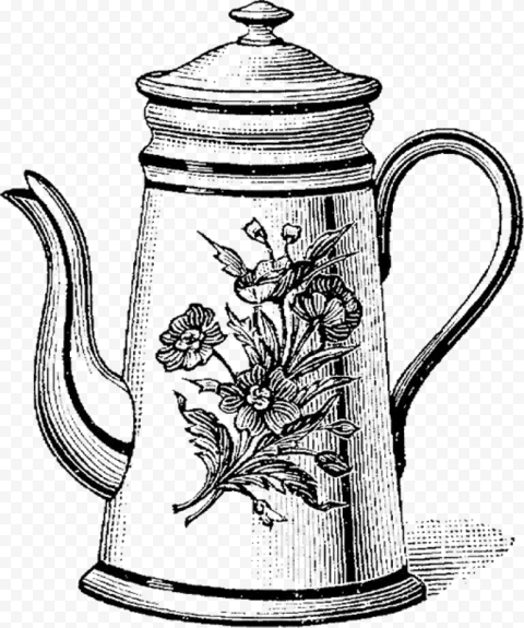 Teapot Drawing Png   Tea Pots To Draw, Transparent Png