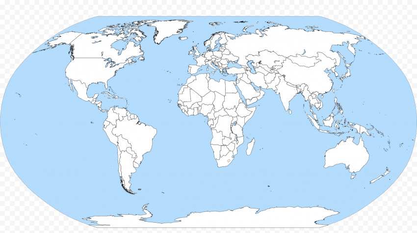 World Map High Resolution Flag Transparent Background