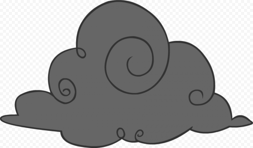 Rain Cloud Storm Cloud Clipart   Black Cloud Png Cartoon, Transparent Png hd