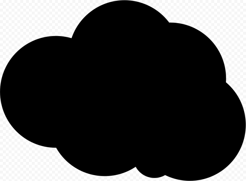Storm Cloud Comments   Circle Black, HD Png Download