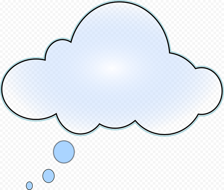 Thinking Cloud Png   Obláčik, Transparent Png