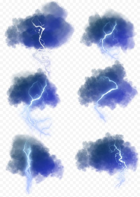 Blue Lightning Dark Glowing Png And Psd   Illustration, Transparent Png
