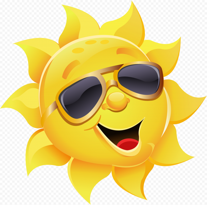 Sun With Sunglasses Png Clipart Image   Sun With Sunglasses Png, Transparent Png