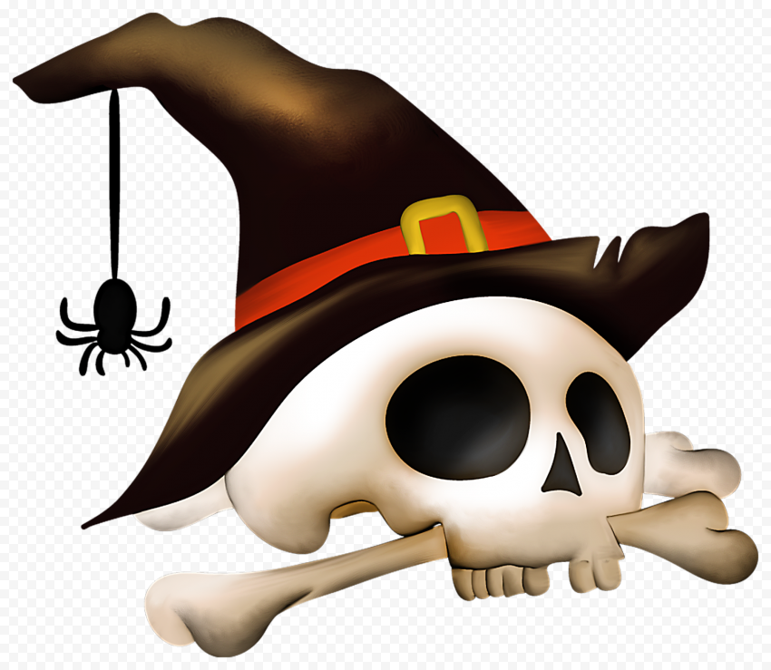 Halloween Skull PNG Transparent Background