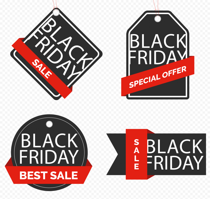 Black Friday Tag Free PNG Image
