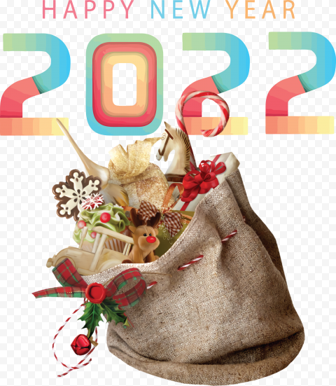 2022 Happy New Year 2022 New Year 2022, Christmas Day, Bauble, Santa Claus, png