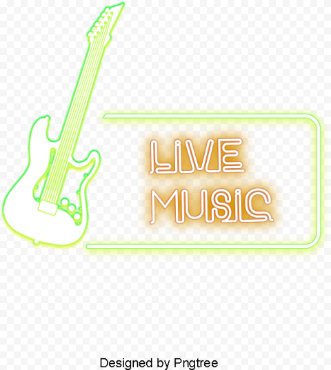 Music, Bar, Neon Light Png And Psd   Neon Live Music Png Transparent, Png Download