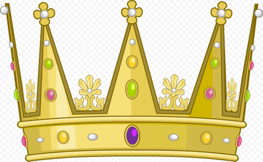 Golden Prince Crown PNG Transparent Image