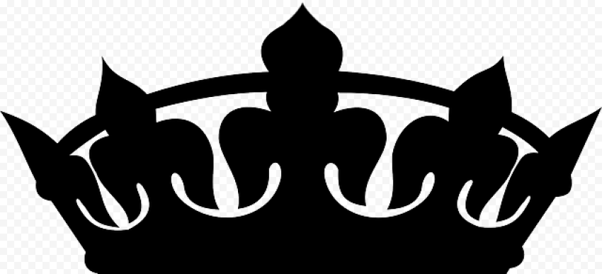Vector Black Crown PNG Photo