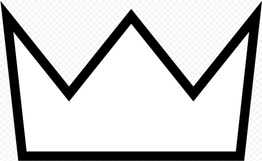 Vector Black Crown PNG Image