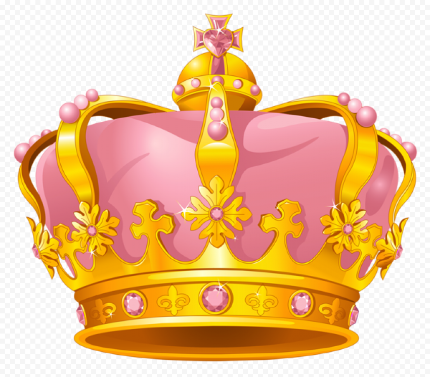 Golden Crown PNG Image Background
