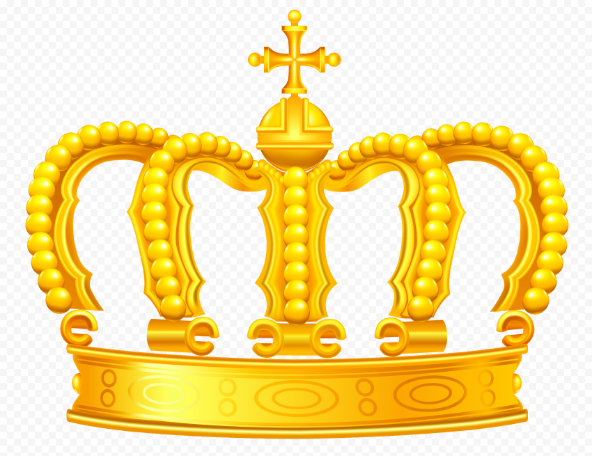 Golden Crown PNG Photo