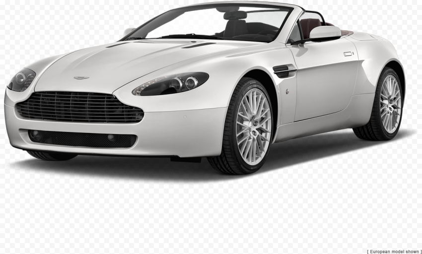 Aston Martin Silver Car PNG Transparent Image